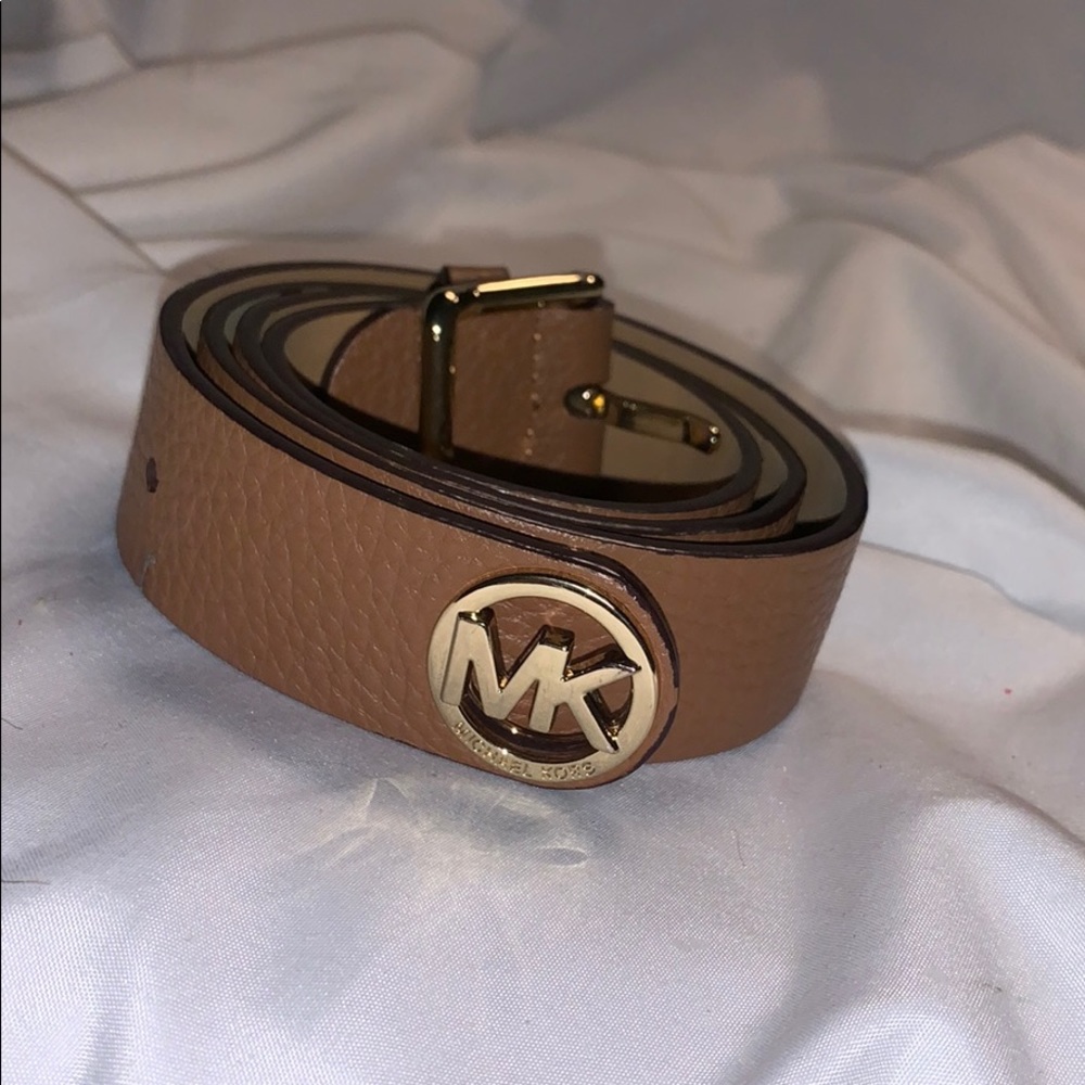 Brown Leather Michael Kors Belt